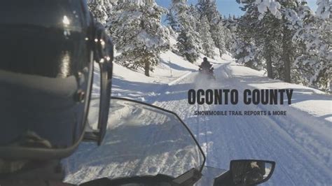 Oconto County Trail Reports Ski Trails Parks Department Trail