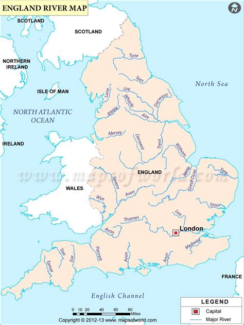 Rivers In England Map England River Map England Map Map Of Britain