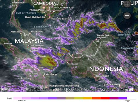 Sekarang setiap jam harian radar bulanan kualiti udara. Amaran Cuaca Buruk Berterusan Di Pahang Dan Johor