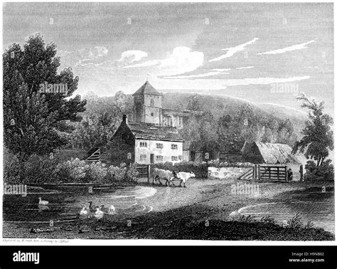 An Engraving Of New Radnor Radnorshire Scanned At High Resolution From