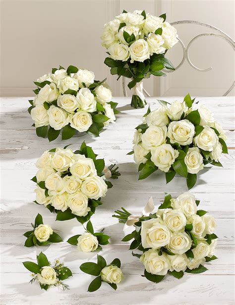 Whether you're decorating for a party or sending birthday wishes, our flowers add a special flourish to any occasion. White Wedding Luxury Rose Collection 3 | M&S | Wedding ...