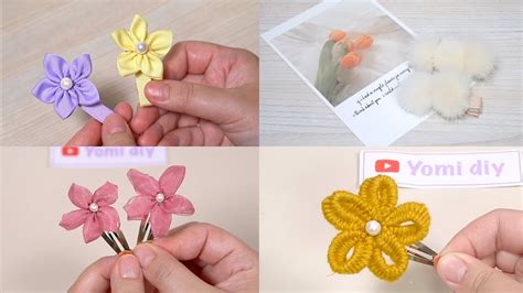 5 Ways DIY How To Make Cute Hair Pins How To Make Hair Pins WITHOUT