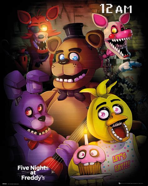 In fnaf world full game freddy will have to go around the entire animatronium and to visit the mystical mine, the snow covered field and the green forest, and in each of these places he is waited by various enemies, so that they will need unique techniques to destroy them. Gamingowy plakat z horroru Five Nights At Freddys's ...