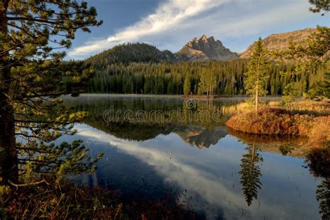 Beautiful High Mountain Lake In Idaho Stock Photo Image Of Mountains