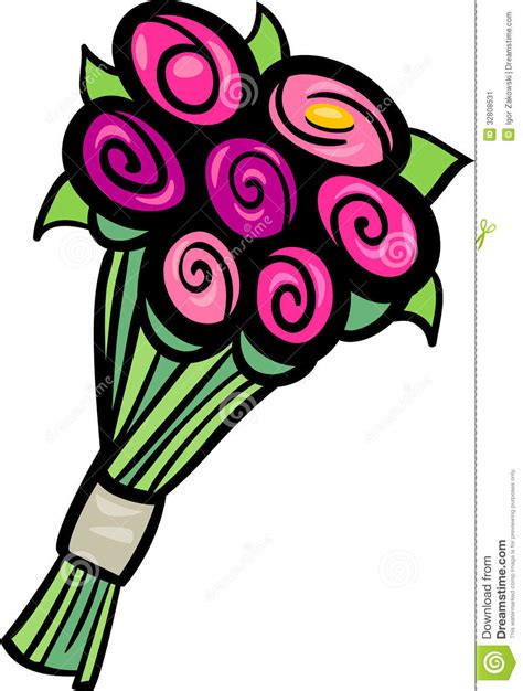 Flowers Clip Art Cartoon Illustration Stock Image Image