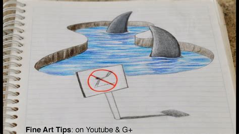 In addition, having a laptop you can draw directly on makes drawings far more accurate. Drawing 3D Sharks on my Notebook! - 3D Anamorphic Drawing ...