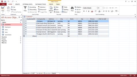 Add Records To A Table In Datasheet View In Access