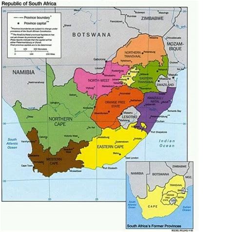 South African Provinces By Size Languages And Capital Cities Briefly
