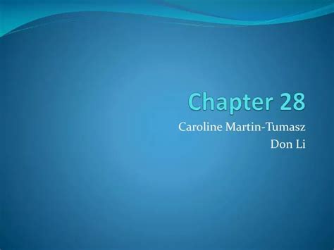 Ppt Chapter 28 Powerpoint Presentation Free Download Id4585810