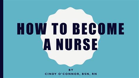 Ppt How To Become A Nurse Powerpoint Presentation Free Download Id