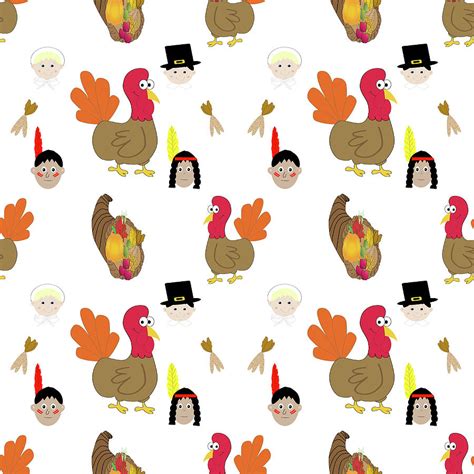 Thanksgiving Seamless Pattern Background Photograph By Karen Foley Pixels
