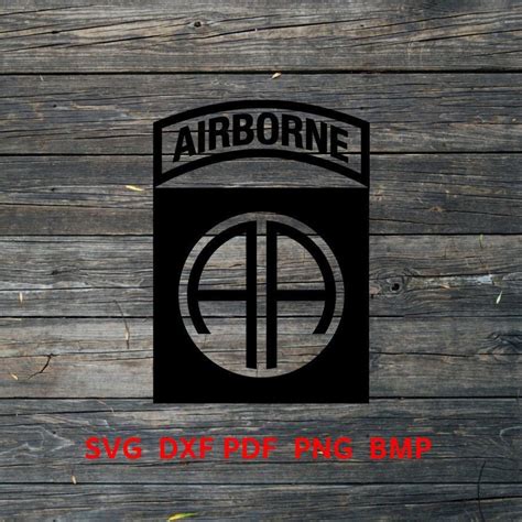 82nd Airborne Logo Svg Dxf Svg Pdf Png Bmp Cut Files Etsy