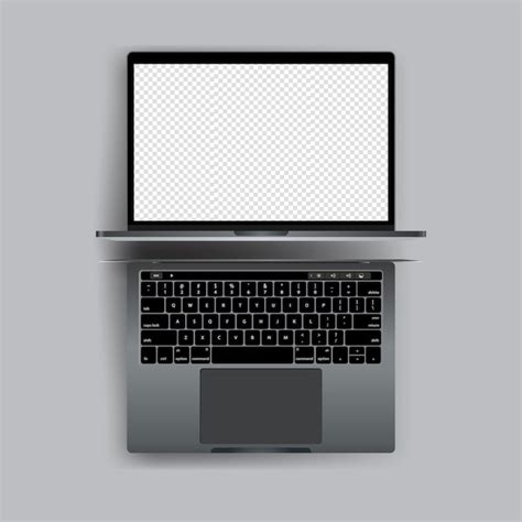 Premium Vector Realistic Laptop With Blank Screen Vector