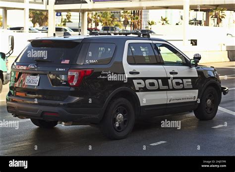Los Angeles International Airport Police Car Stock Photo Alamy