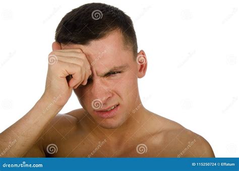 Pain And Despair Sad Young Guy Stock Photo Image Of Closeup Human
