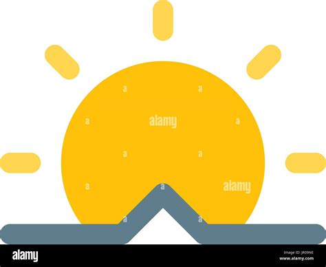 Sunny Morning Sunrise Rising Sun Stock Vector Images Alamy