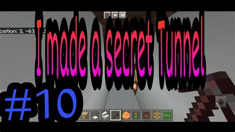 I Made A Secret Tunnel Youtube