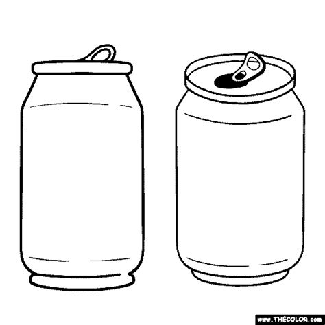 Soda Can Coloring Pages