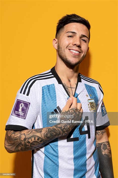 enzo fernandez of argentina poses during the official fifa world cup news photo getty images