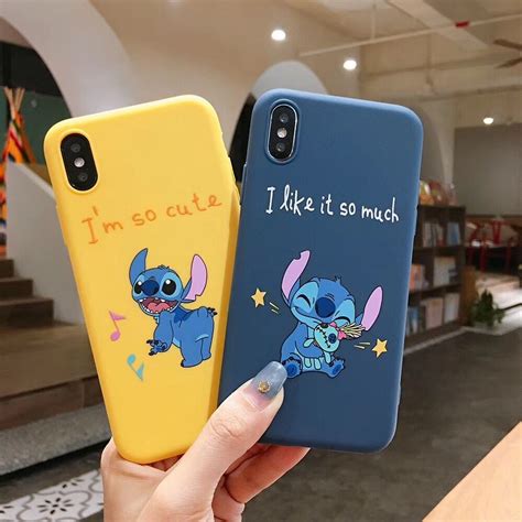 Soft Phone Cover For Iphone 7 Case Toy Story Stitch Daisy