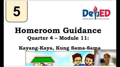 Homeroom Guidance 5 Quarter 4 Module 11 Youtube