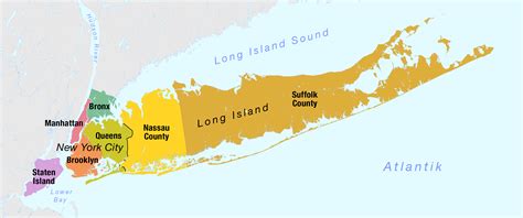 Filemap Of The Boroughs Of New York City And The Counties Of Long