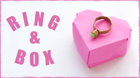 Origami Ring And Origami Ring Box From Paper Simple Origami Youtube