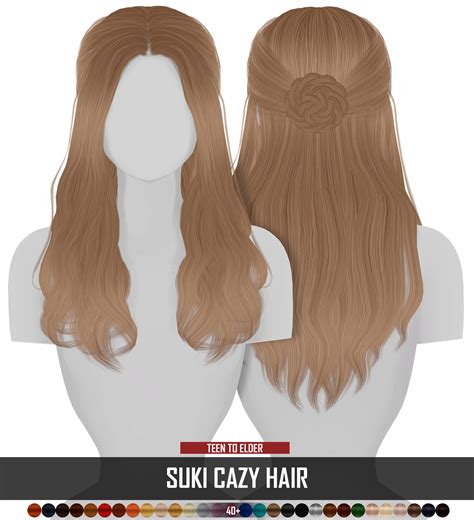 Suki Cazy Hair Redheadsims Cc