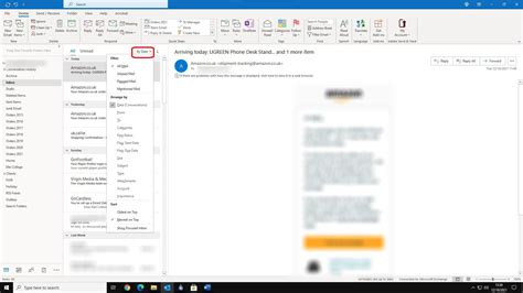 Help I Dont Want The Unread View In Outlook Microsoft Community