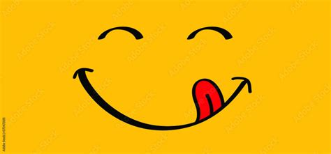 mmm yummy smile with tongue lick mouth world smile day or month food logo smiling everyday funny