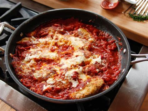 Add the chicken and cook, turning once, until golden, about 3 minutes per side. Lighter Chicken Parmesan Recipe | Ree Drummond | Food Network