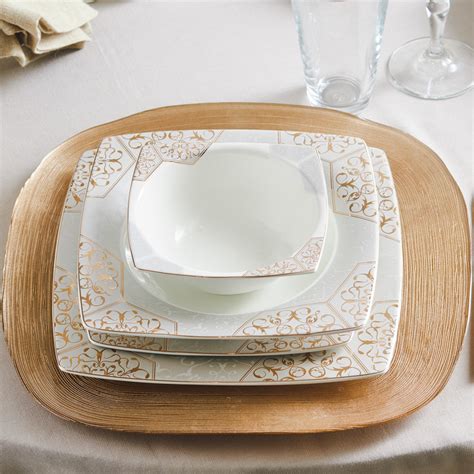 Karaca Porcelain Dinnerware Set For Piece Multi KARACA Romania