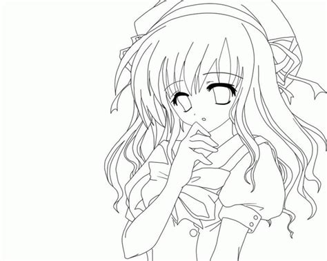 20 Free Printable Anime Girl Coloring Pages