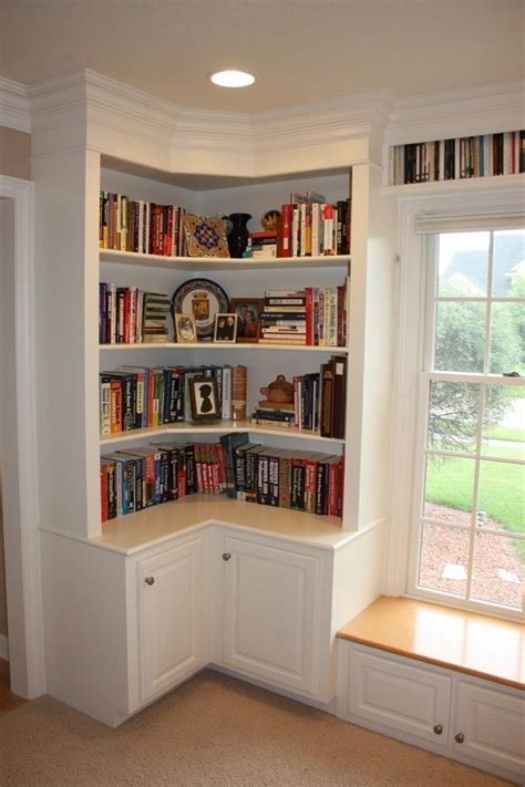 Diy Built In Corner Bookshelf Deux Maison Inspired To Build Diy