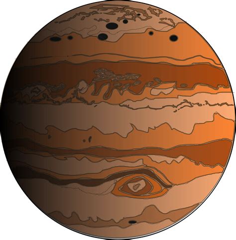 Jupiter clipart orange planet, Jupiter orange planet ...
