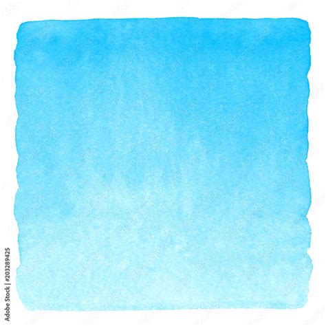 Sky Blue Watercolor Gradient Square Texture Painted Abstract