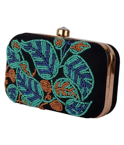 Buy Rezzy Multi Canvas Box Clutch At Best Prices In India Snapdeal