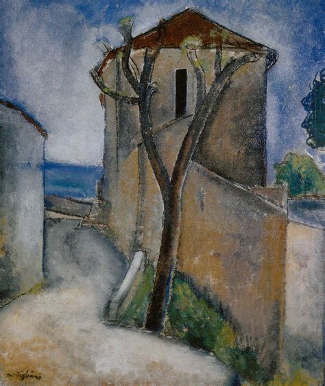 Amadeo Modigliani Tree And Houses Modigliani Art Modigliani