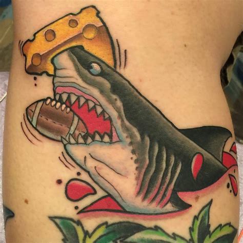 Green Bay Shark Tattoo By Kylewalkertattoo At Evenkeeltattoo In San