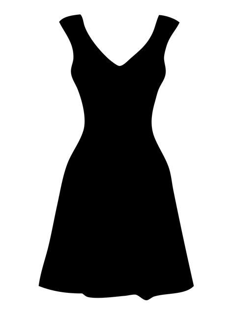 Black Dress Clip Art