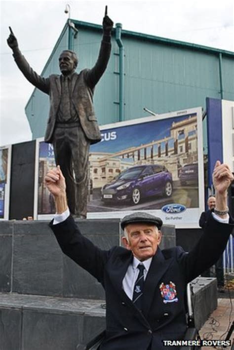Johnny King Statue Unveiled For Tranmere Manager Bbc News