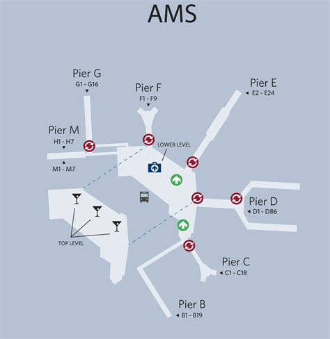 Amsterdam Airport Map Airport Map Airport Airports Terminal