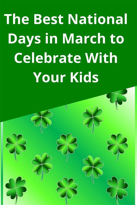 The Best National Days In March For Kids Artofit