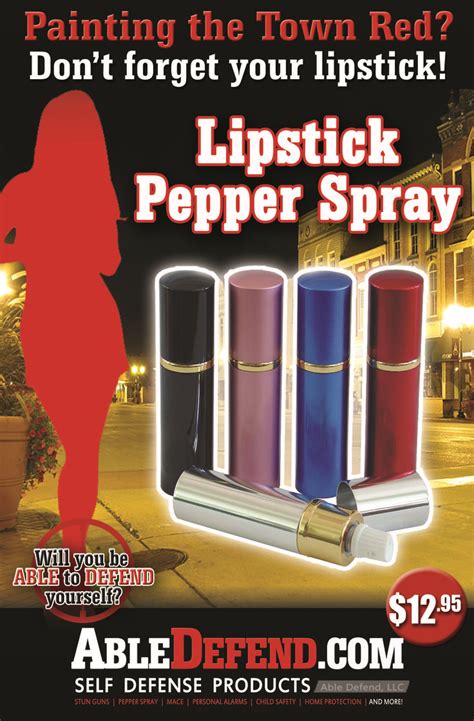 Lipstick Pepper Spray Available At Lipstick Pepper