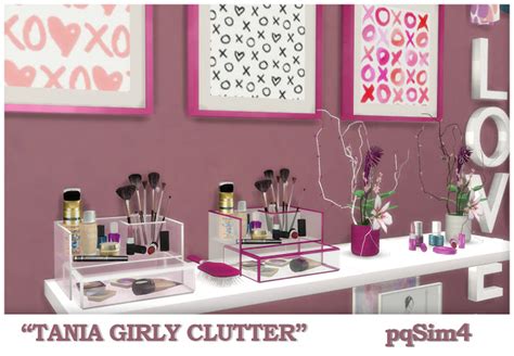 Sims 4 Ccs The Best Tania Girly Clutter By Pqsim4