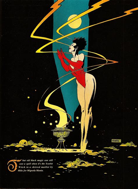 Marvel Illustrated The Swimsuit Issue Scarlet Witch By Mike Mignola