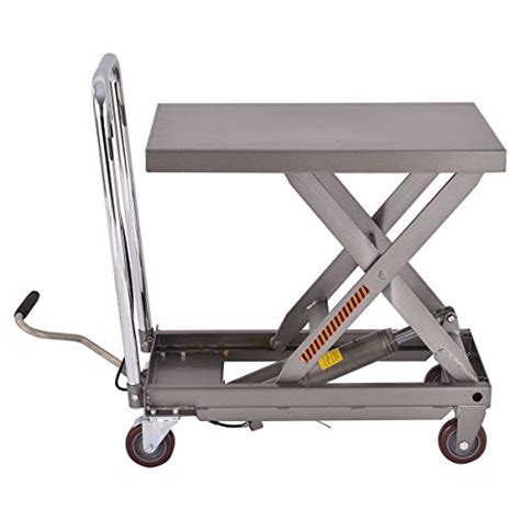 It was in partial open position. COLIBROX-Rolling Table Cart 500LB Capacity Hydraulic Cart ...