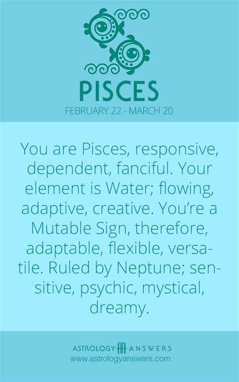 Pin On Pisces Facts Pisces Horoscopes
