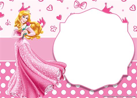 Blank Disney Princess Invitation Template Martin Printable Calendars