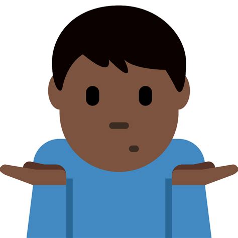 Shrug Emoji View Man Shrugging Emoji Clipart Free Png Clip Art